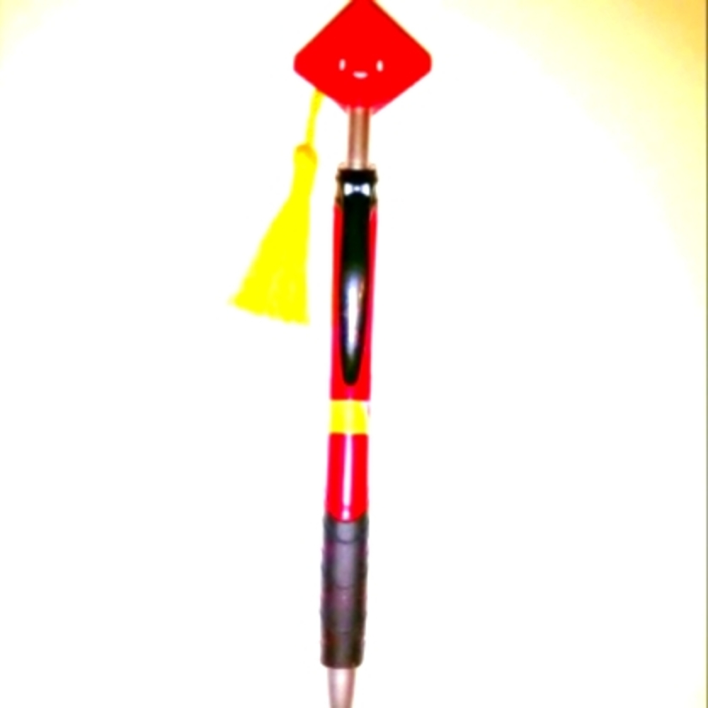 Smiley graduation pen